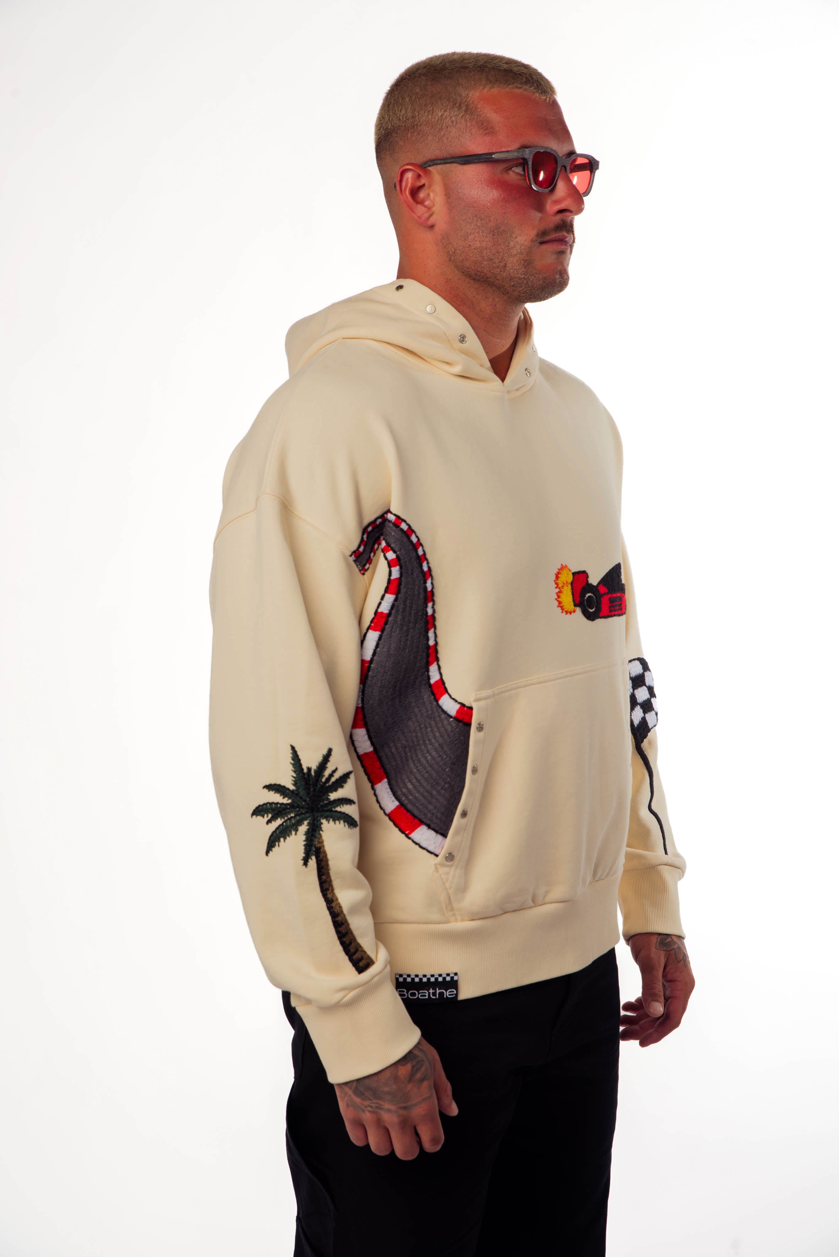 Formula 1 Hoodie Beige